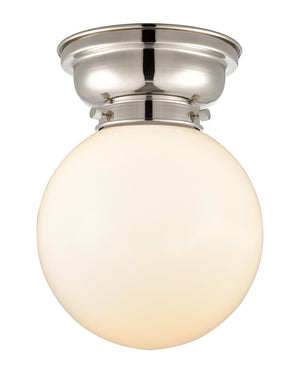 Innovations - 623-1F-PN-G201-8 - One Light Flush Mount - Franklin Restoration - Polished Nickel