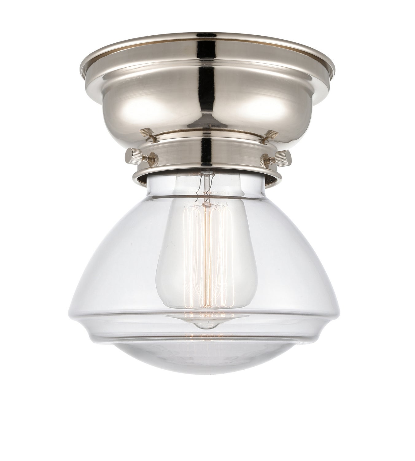 Innovations - 623-1F-PN-G322 - One Light Flush Mount - Franklin Restoration - Polished Nickel