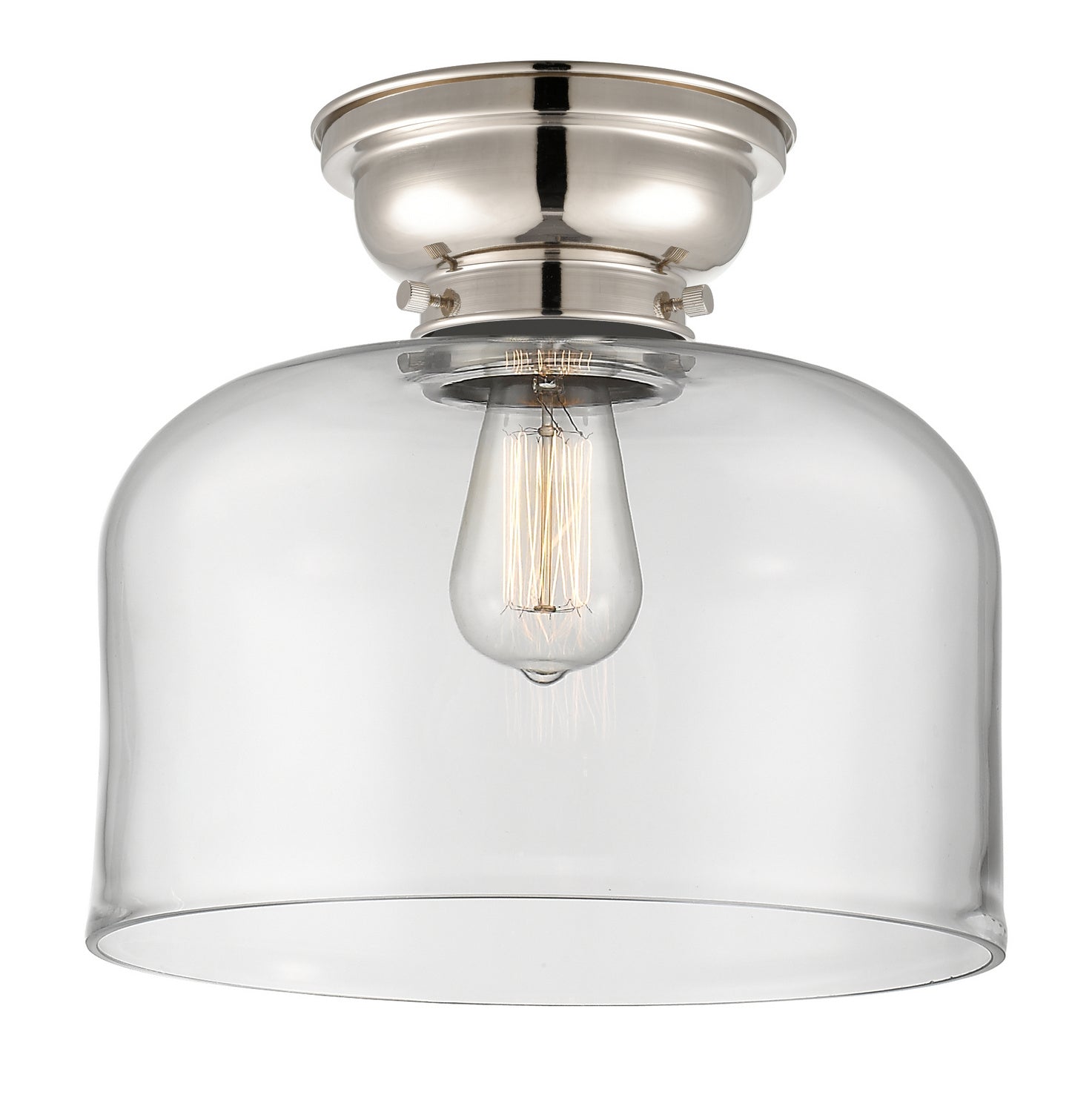 Innovations - 623-1F-PN-G72-L - One Light Flush Mount - Franklin Restoration - Polished Nickel