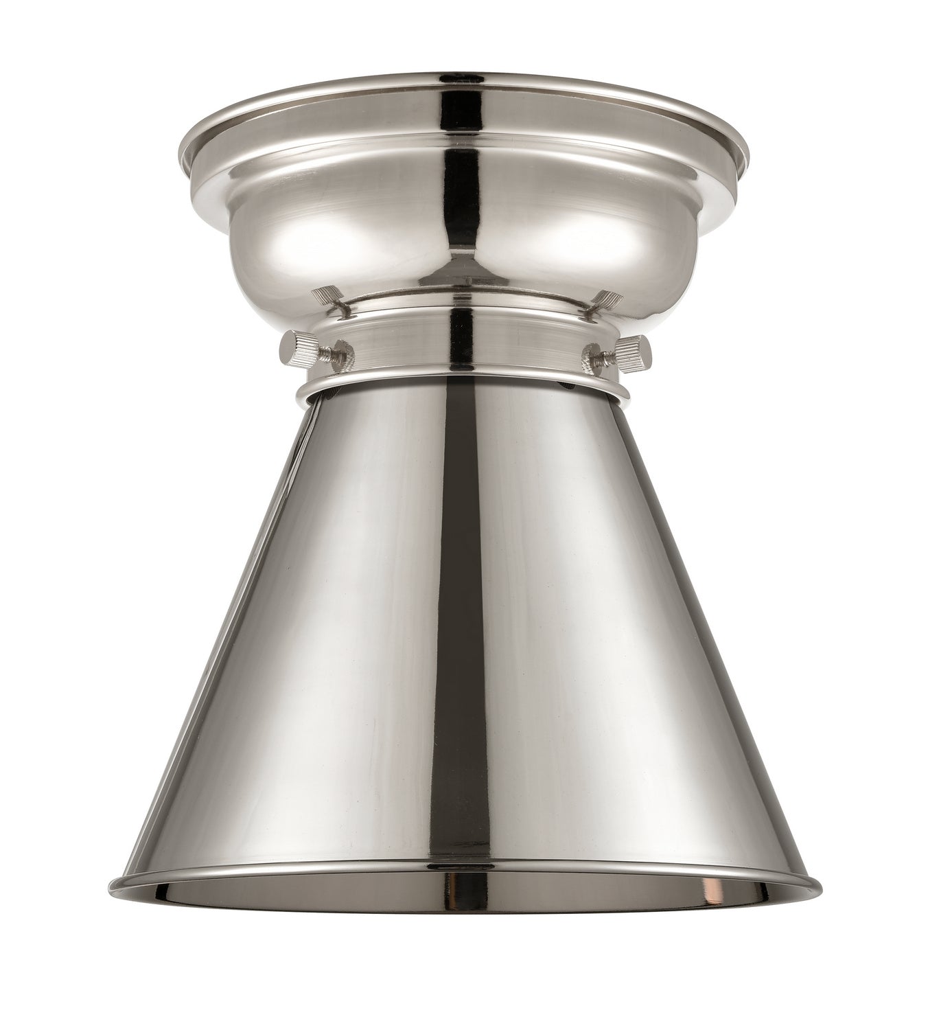 Innovations - 623-1F-PN-M13-PN - One Light Flush Mount - Franklin Restoration - Polished Nickel