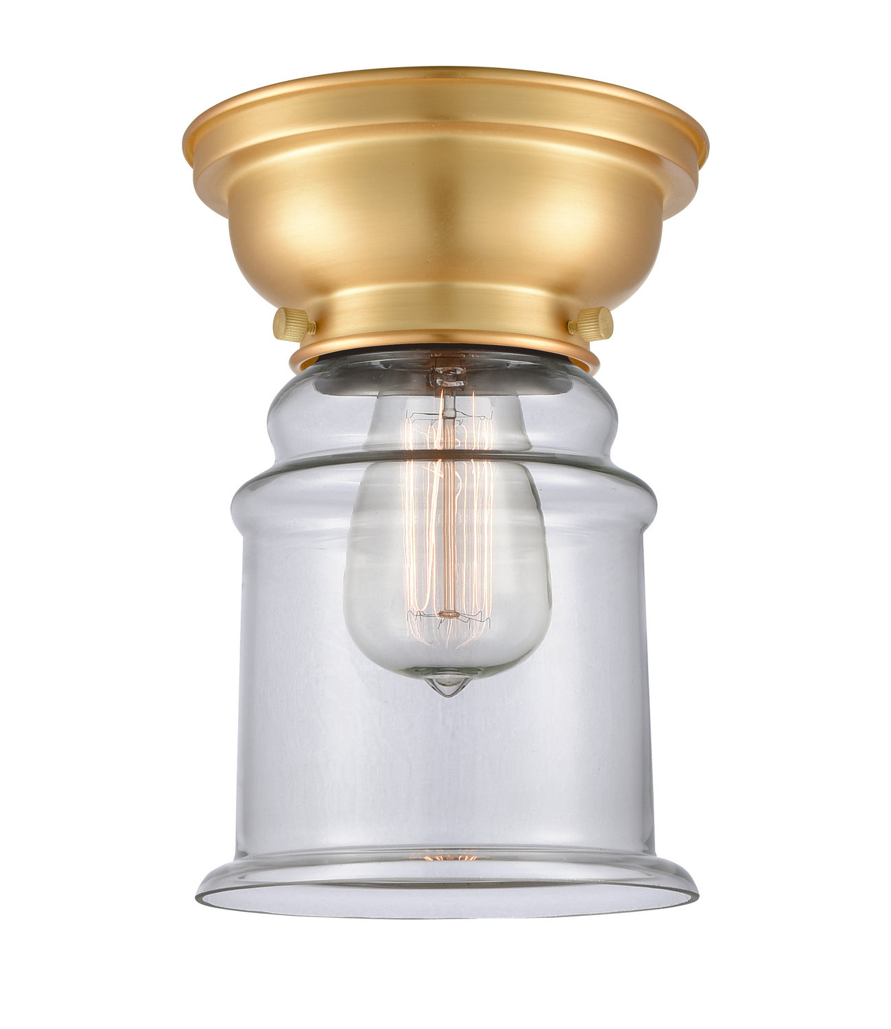 Innovations - 623-1F-SG-G182 - One Light Flush Mount - Franklin Restoration - Satin Gold