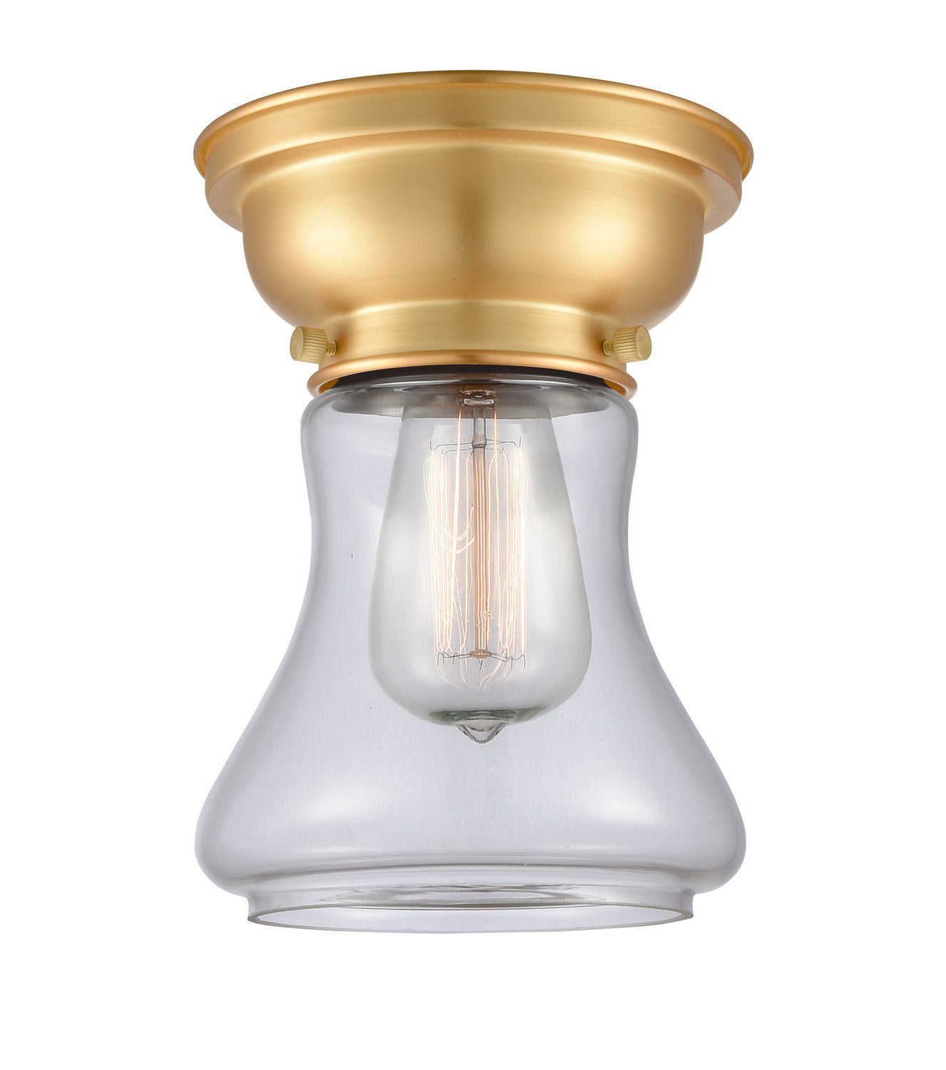 Innovations - 623-1F-SG-G192 - One Light Flush Mount - Franklin Restoration - Satin Gold