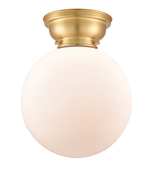 Innovations - 623-1F-SG-G201-10 - One Light Flush Mount - Franklin Restoration - Satin Gold