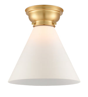 Innovations - 623-1F-SG-G41-L - One Light Flush Mount - Franklin Restoration - Satin Gold