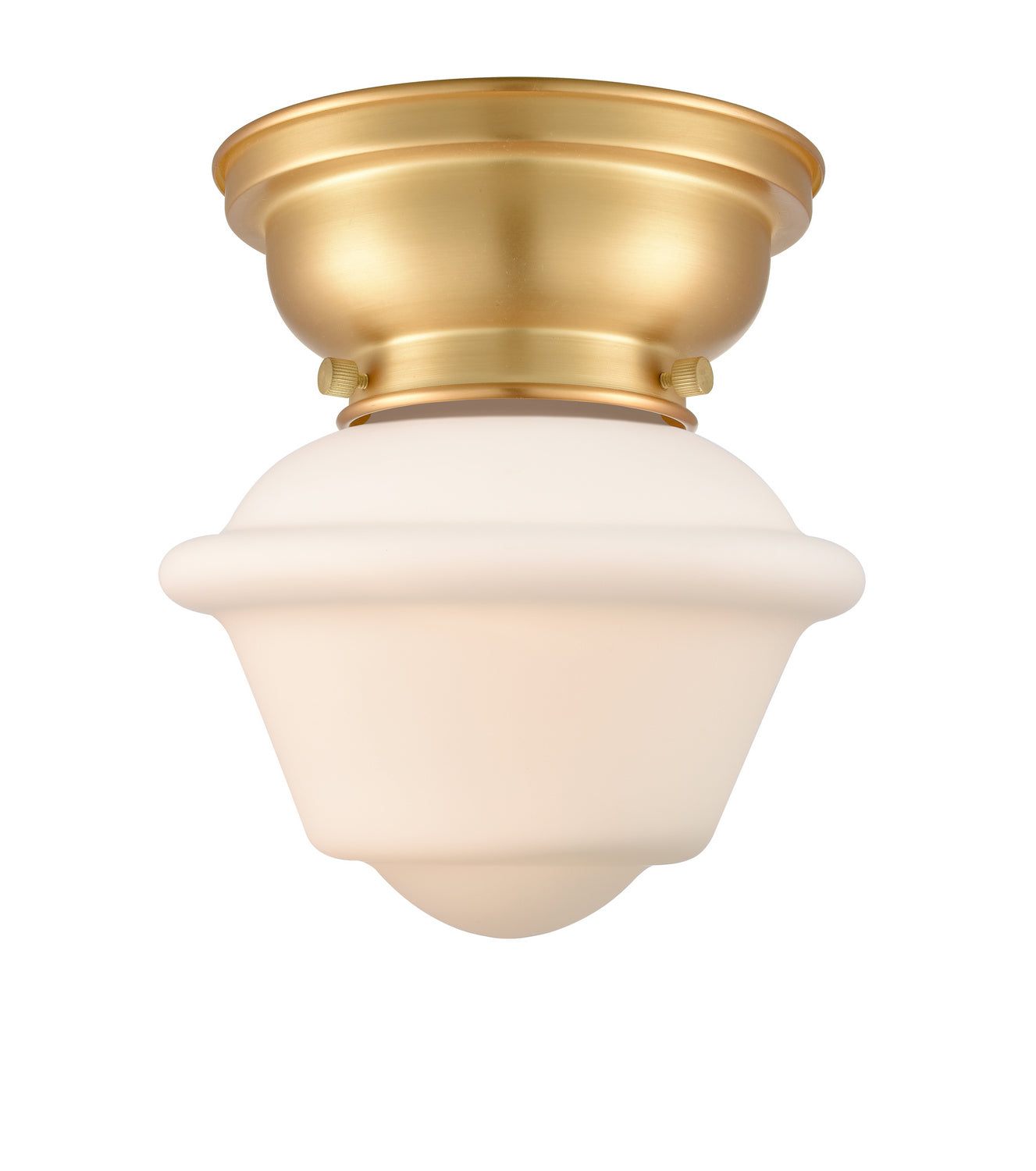 Innovations - 623-1F-SG-G531 - One Light Flush Mount - Franklin Restoration - Satin Gold