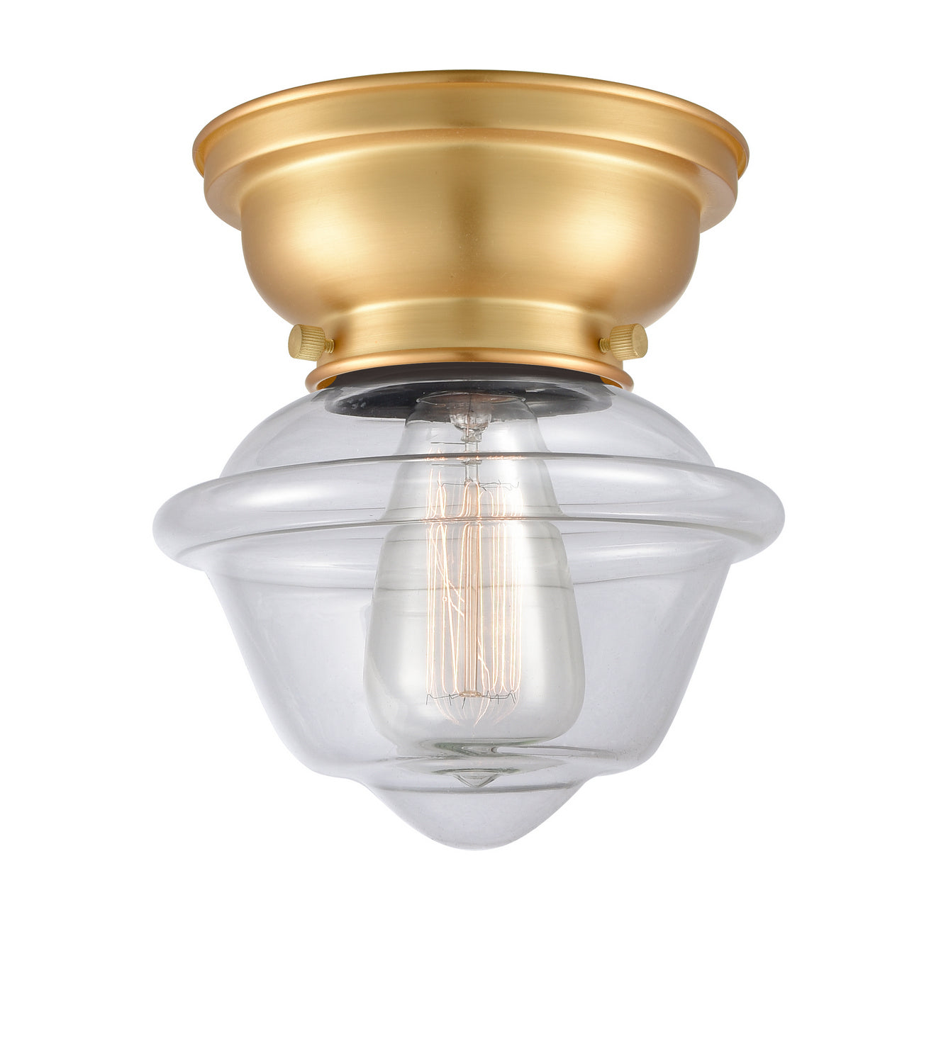 Innovations - 623-1F-SG-G532 - One Light Flush Mount - Franklin Restoration - Satin Gold