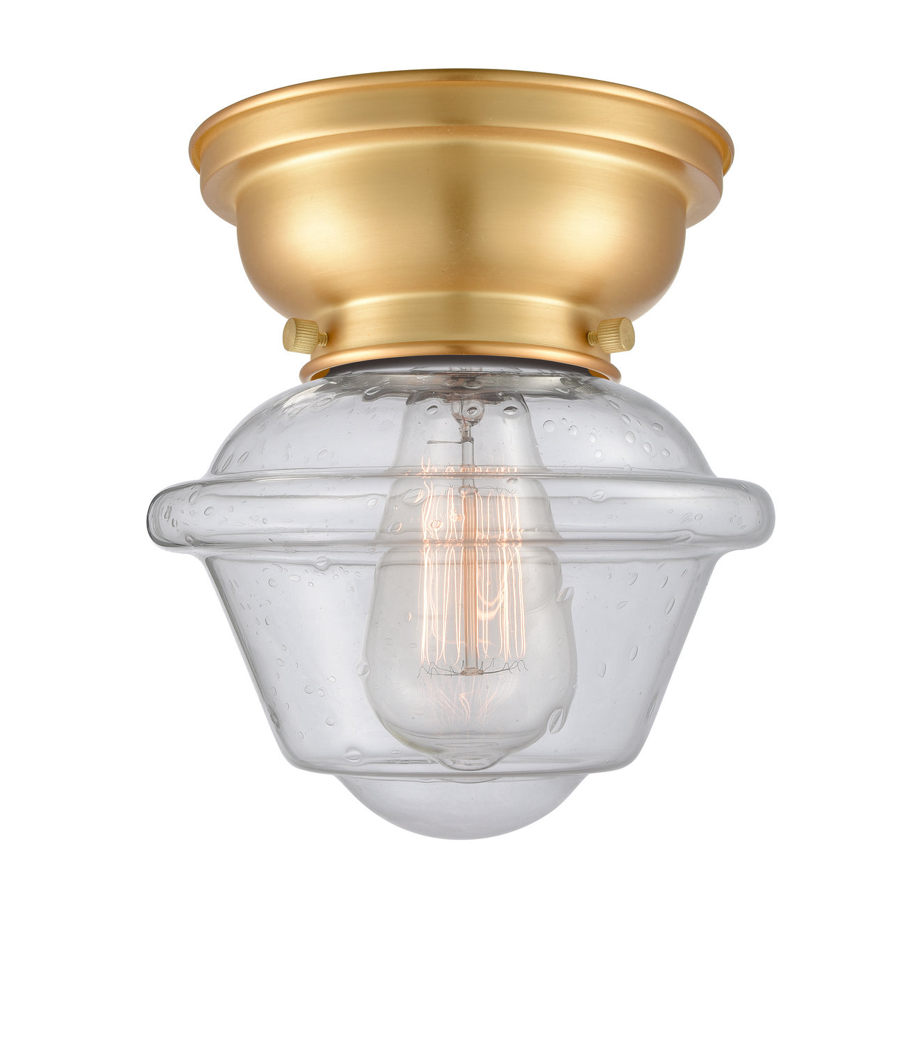 Innovations - 623-1F-SG-G534 - One Light Flush Mount - Franklin Restoration - Satin Gold