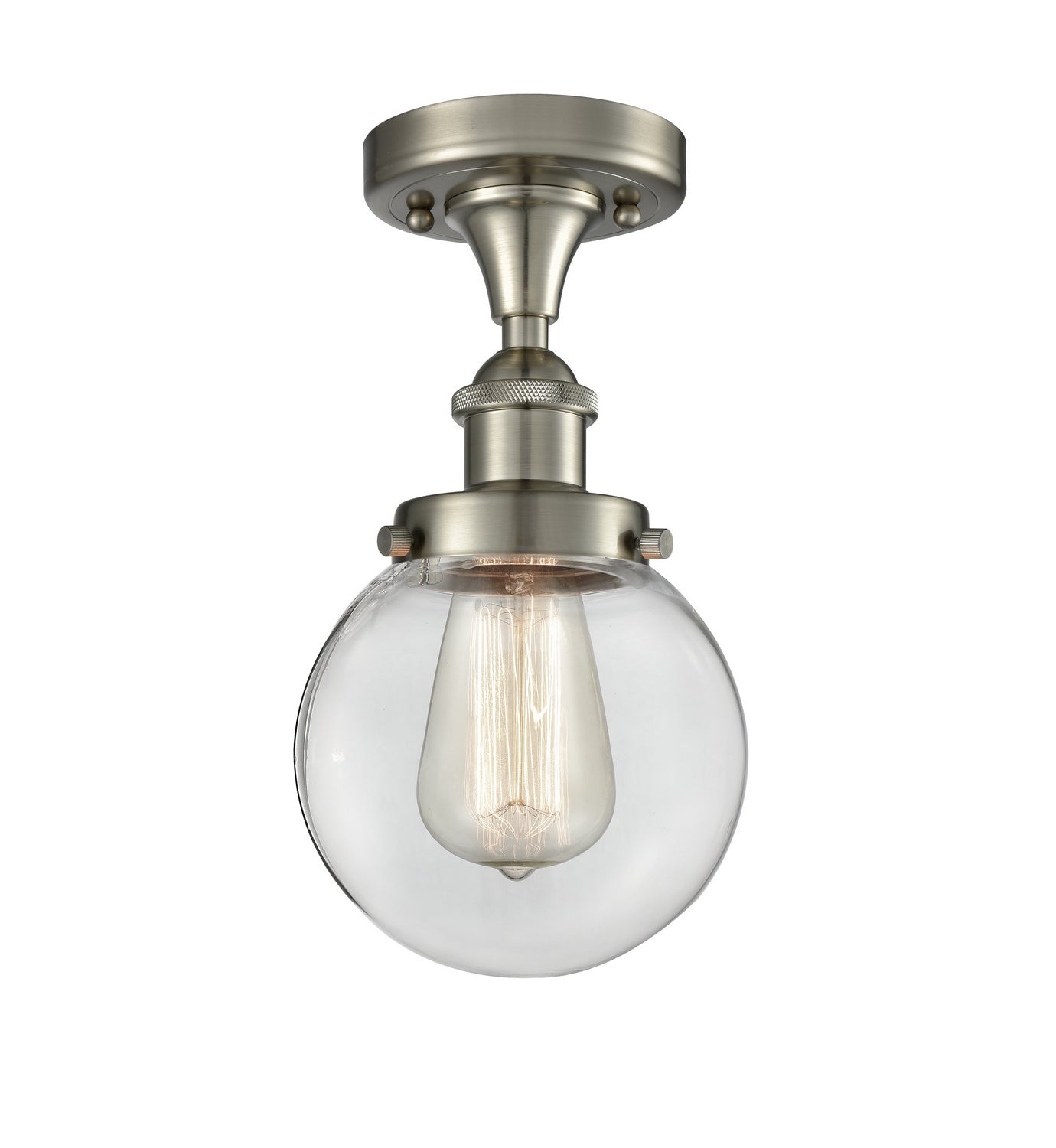 Innovations - 916-1C-SN-G202-6 - One Light Flush Mount - Ballston Urban - Brushed Satin Nickel