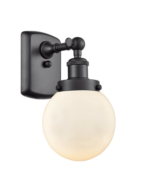 Innovations - 916-1W-BK-G201-6 - One Light Wall Sconce - Ballston Urban - Matte Black