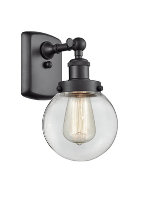 Innovations - 916-1W-BK-G202-6 - One Light Wall Sconce - Ballston Urban - Matte Black