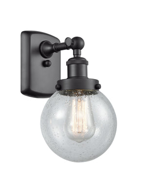 Innovations - 916-1W-BK-G204-6 - One Light Wall Sconce - Ballston Urban - Matte Black