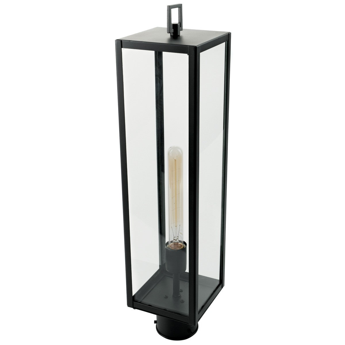 Norwell Lighting - 1188-MB-CL - One Light Outdoor Post Mount - Capture - Matte Black