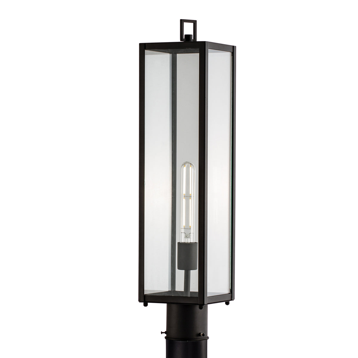 Norwell Lighting - 1188-MB-CL - One Light Outdoor Post Mount - Capture - Matte Black