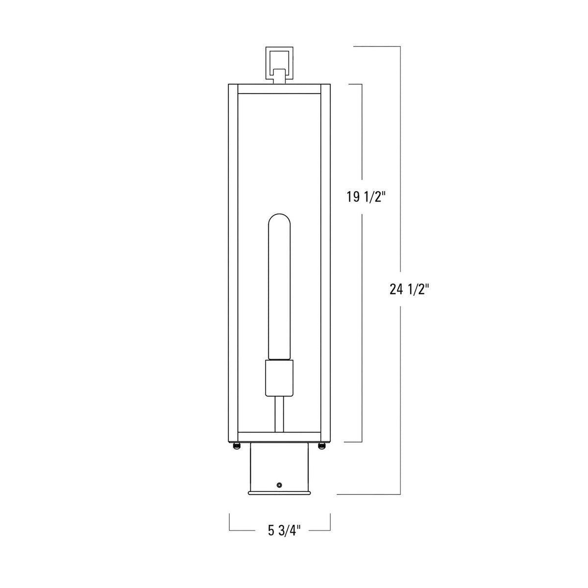 Norwell Lighting - 1188-MB-CL - One Light Outdoor Post Mount - Capture - Matte Black