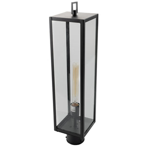 Norwell Lighting - 1188-MB-CL - One Light Outdoor Post Mount - Capture - Matte Black