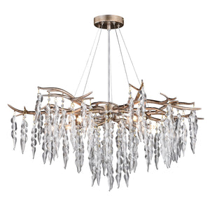 Vaxcel - H0230 - Five Light Chandelier - Rainier - Silver Mist