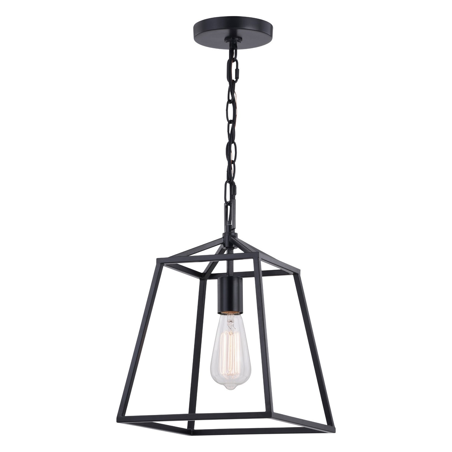 Vaxcel - P0311 - One Light Mini Pendant - Hayes - Black