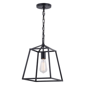 Vaxcel - P0311 - One Light Mini Pendant - Hayes - Black