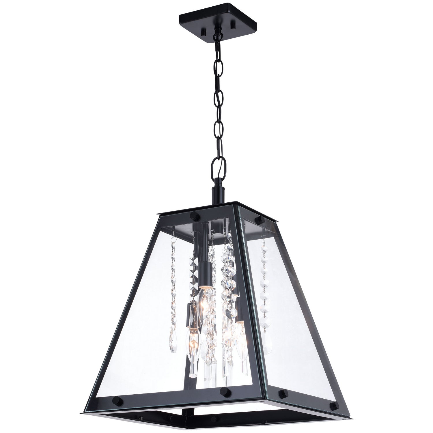 Vaxcel - P0323 - Four Light Pendant - Tremont - Matte Black