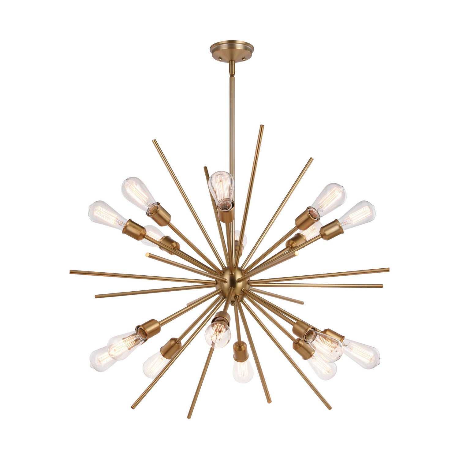 Vaxcel - P0344 - 16 Light Pendant - Estelle - Natural Brass