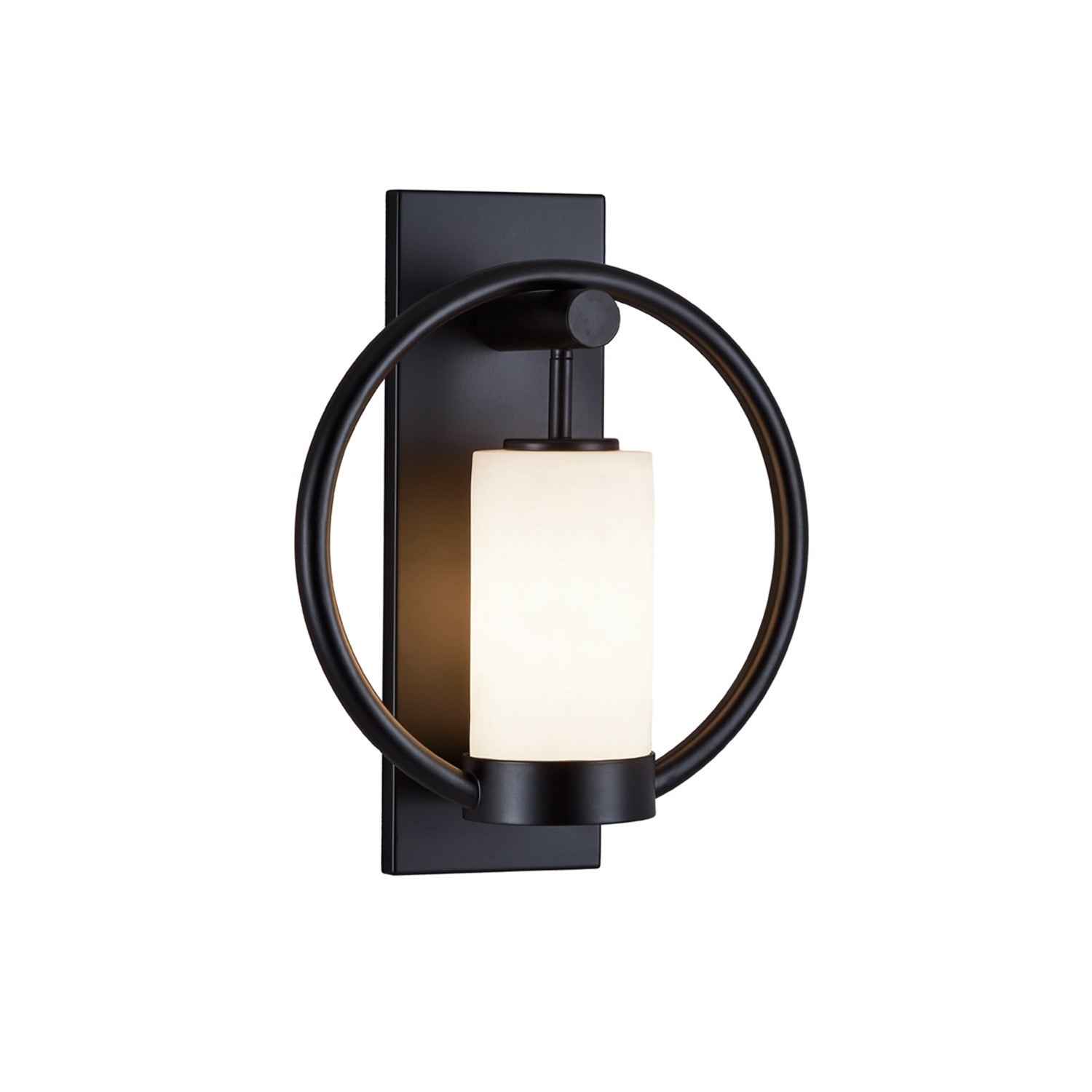 Justice Designs - CLD-7732W-MBLK - One Light Outdoor Wall Sconce - Clouds - Matte Black