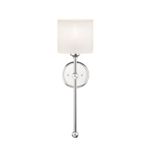 Justice Designs - FSN-4331-OPAL-CROM - One Light Wall Sconce - Fusion - Polished Chrome