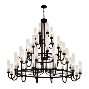 Justice Designs - FSN-4346-CLFR-DBRZ - 48 Light Chandelier - Fusion - Dark Bronze