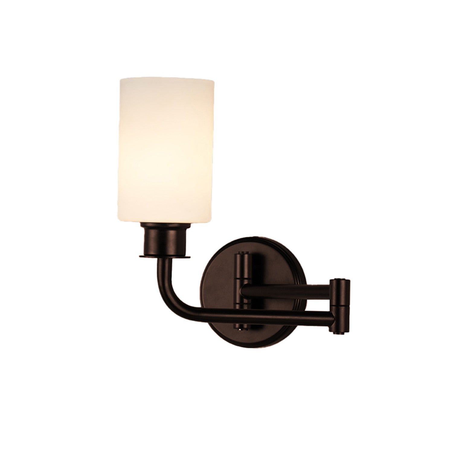 Justice Designs - FSN-4411-OPAL-DBRZ - One Light Wall Sconce - Fusion - Dark Bronze