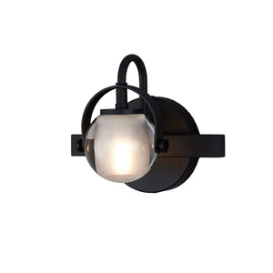 Justice Designs - FSN-8061-CLOP-MBLK - One Light Wall Sconce - Fusion - Matte Black