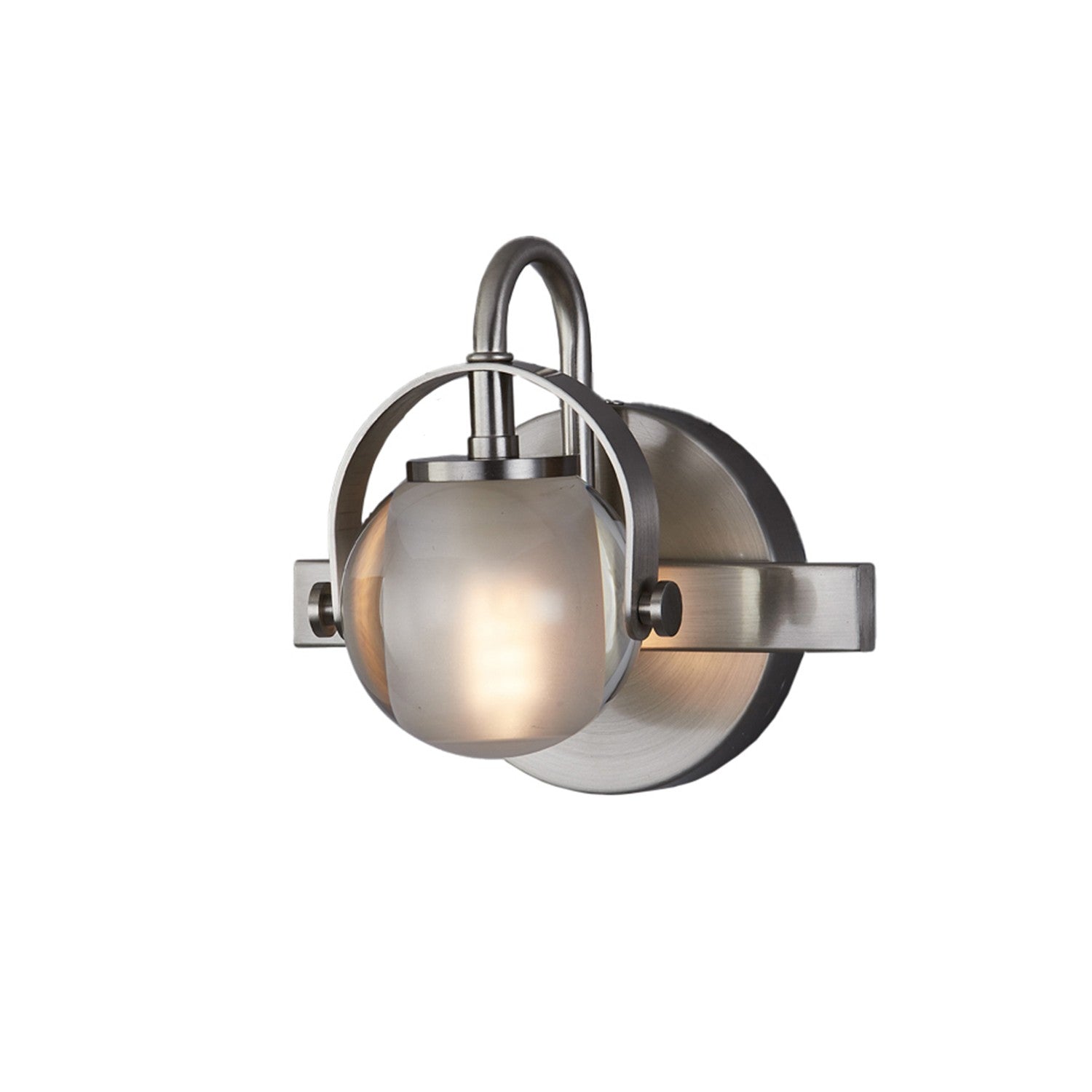 Justice Designs - FSN-8061-CLOP-NCKL - One Light Wall Sconce - Fusion - Brushed Nickel