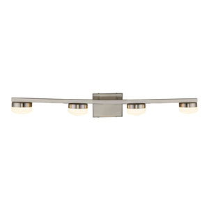 Justice Designs - FSN-8994-OPAL-NCKL - LED Bath Bar - Fusion - Brushed Nickel