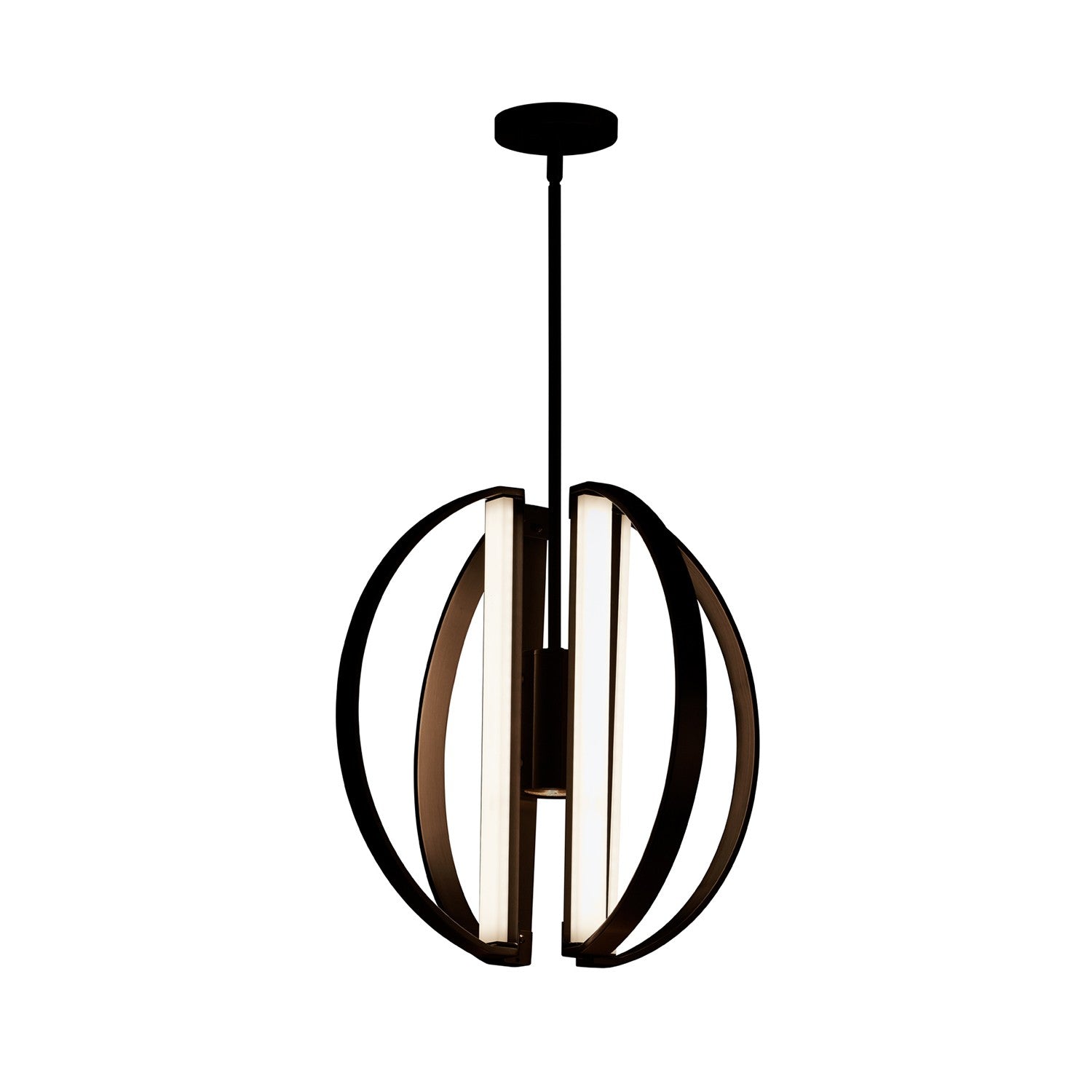 Justice Designs - NSH-4301-MBLK - LED Chandelier - Liv - Matte Black