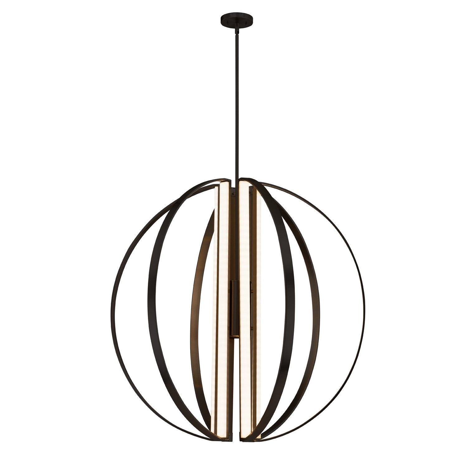 Justice Designs - NSH-4304-MBLK - LED Chandelier - Liv - Matte Black