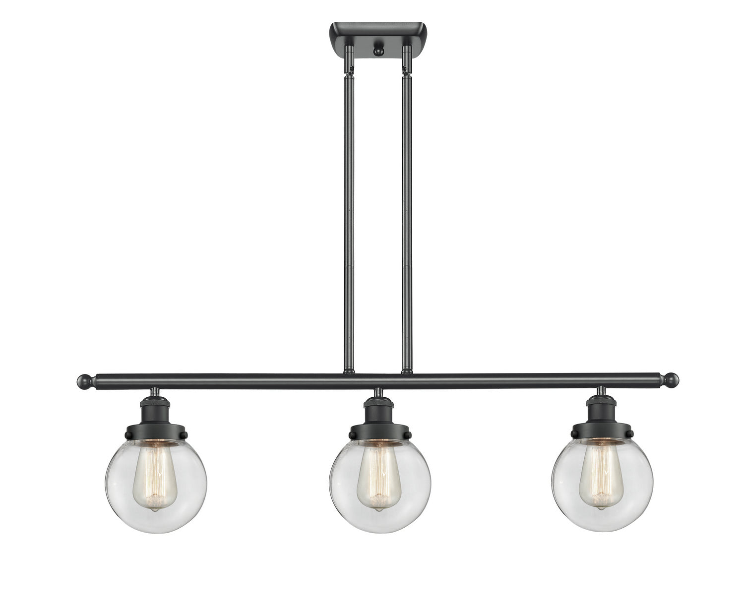 Innovations - 916-3I-BK-G202-6 - Three Light Island Pendant - Ballston Urban - Matte Black