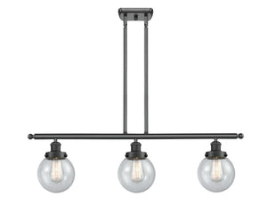 Innovations - 916-3I-BK-G204-6 - Three Light Island Pendant - Ballston Urban - Matte Black