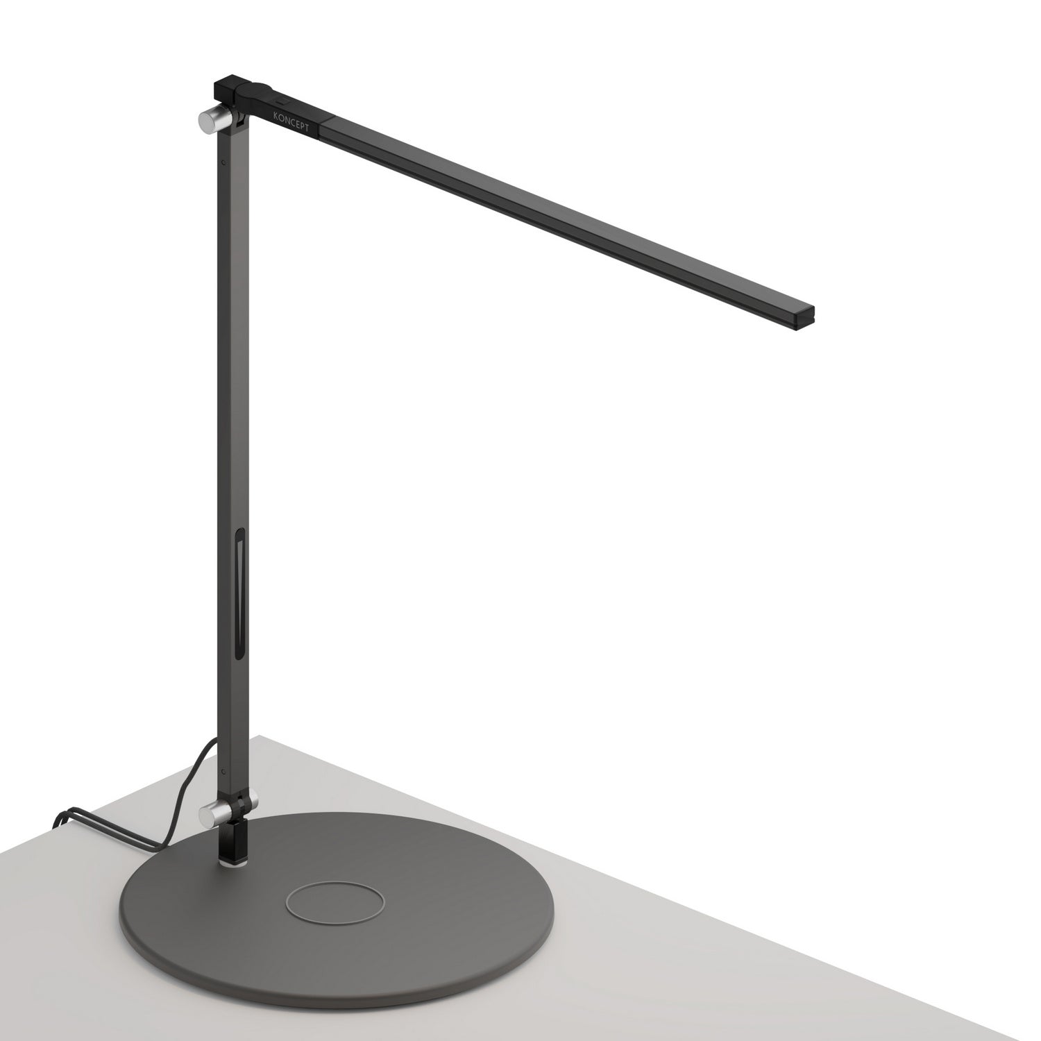 Koncept - AR1000-CD-MBK-QCB - LED Desk Lamp - Z-Bar - Metallic black