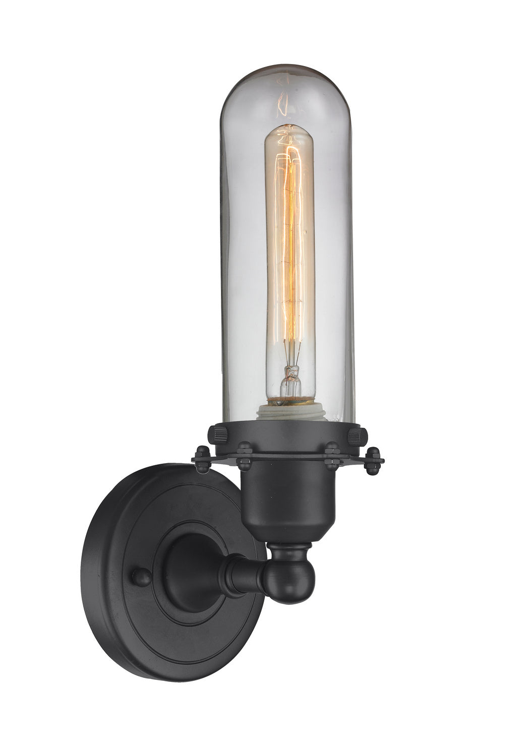 Innovations - 900-1W-BK-CE228-BK-CL-LED - LED Wall Sconce - Austere - Matte Black