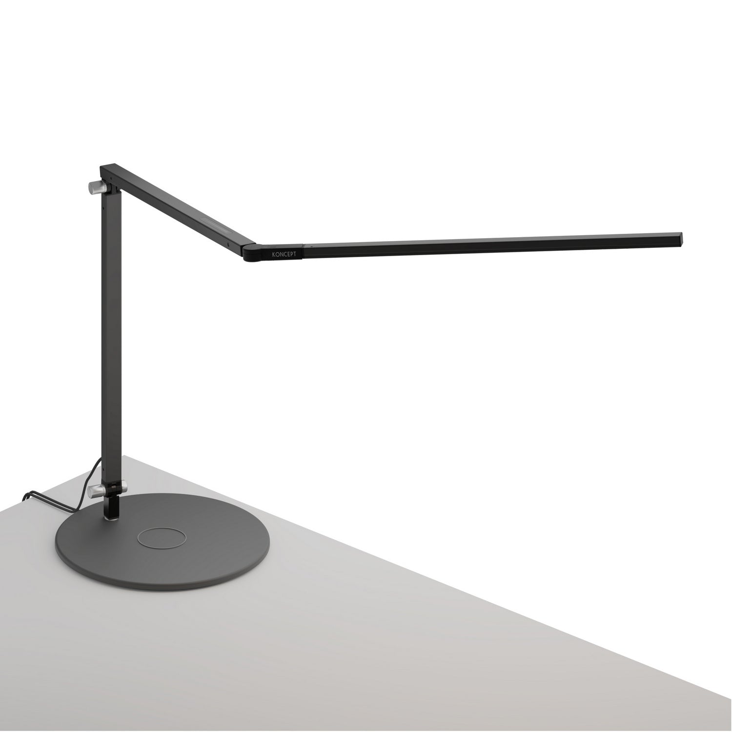 Koncept - AR3000-CD-MBK-QCB - LED Desk Lamp - Z-Bar - Metallic black