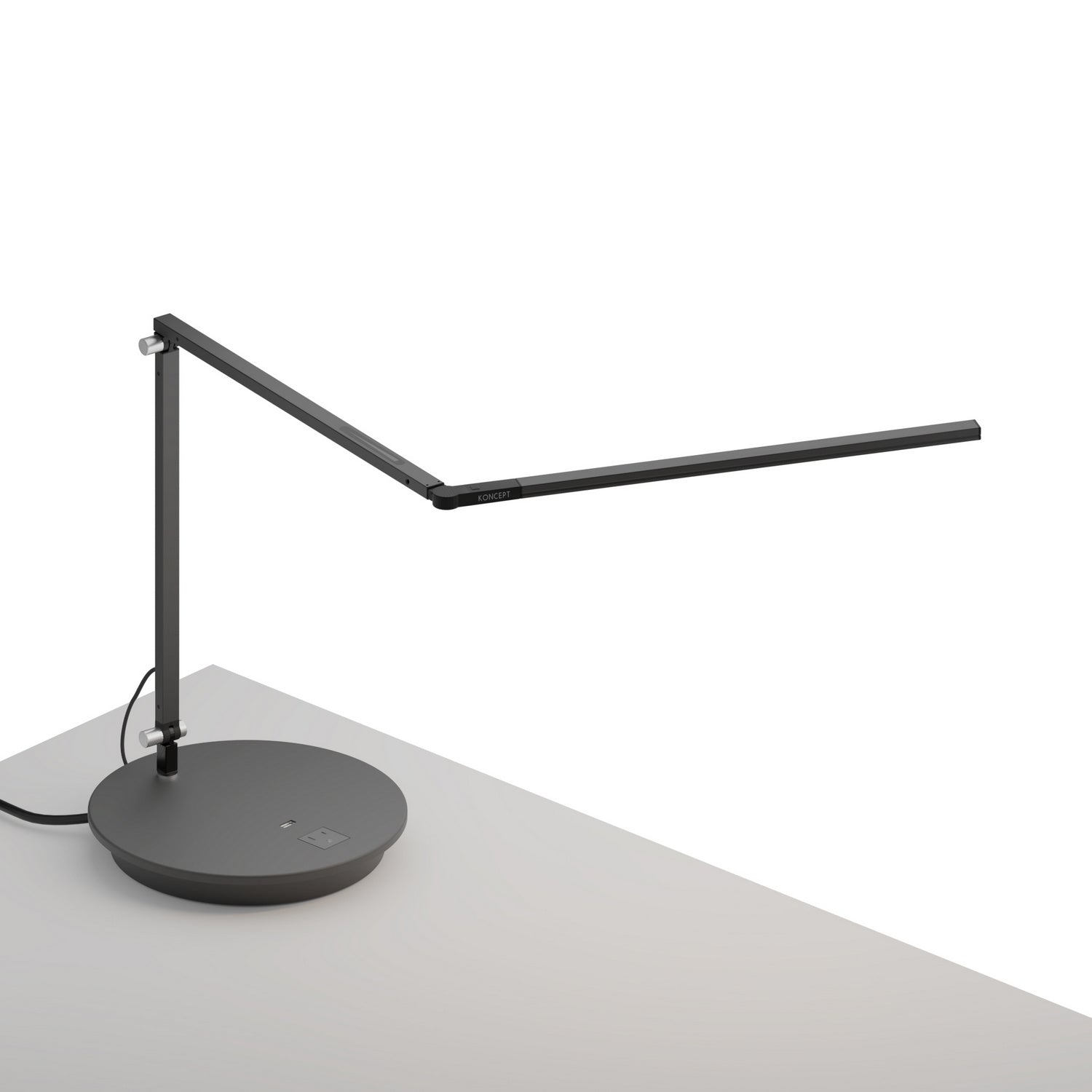 Koncept - AR3200-CD-MBK-PWD - LED Desk Lamp - Z-Bar - Metallic black