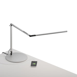 Koncept - AR3200-CD-SIL-USB - LED Desk Lamp - Z-Bar - Silver