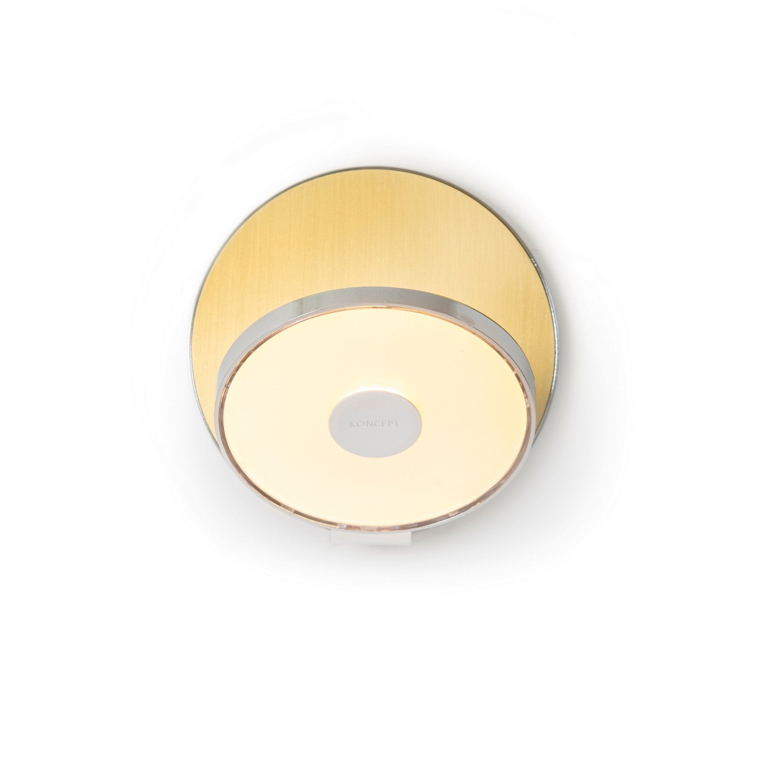 Koncept - GRW-S-CRM-BRS-HW - LED Wall Sconce - Gravy - Chrome, Brushed Brass