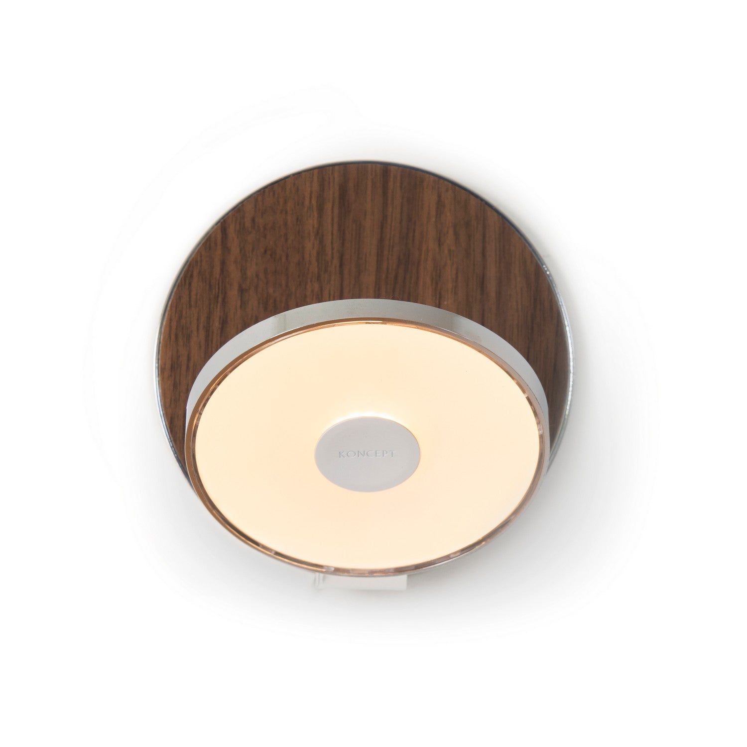 Koncept - GRW-S-CRM-OWT-HW - LED Wall Sconce - Gravy - Chrome, Oiled Walnut