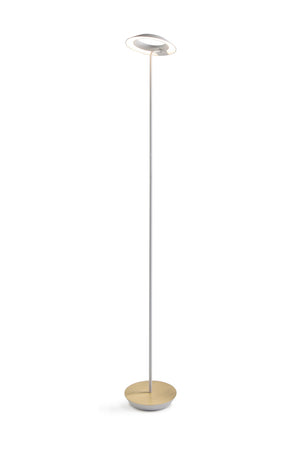 Koncept - RYO-SW-MWT-BRS-FLR - LED Floor Lamp - Royyo - Matte White, Brass