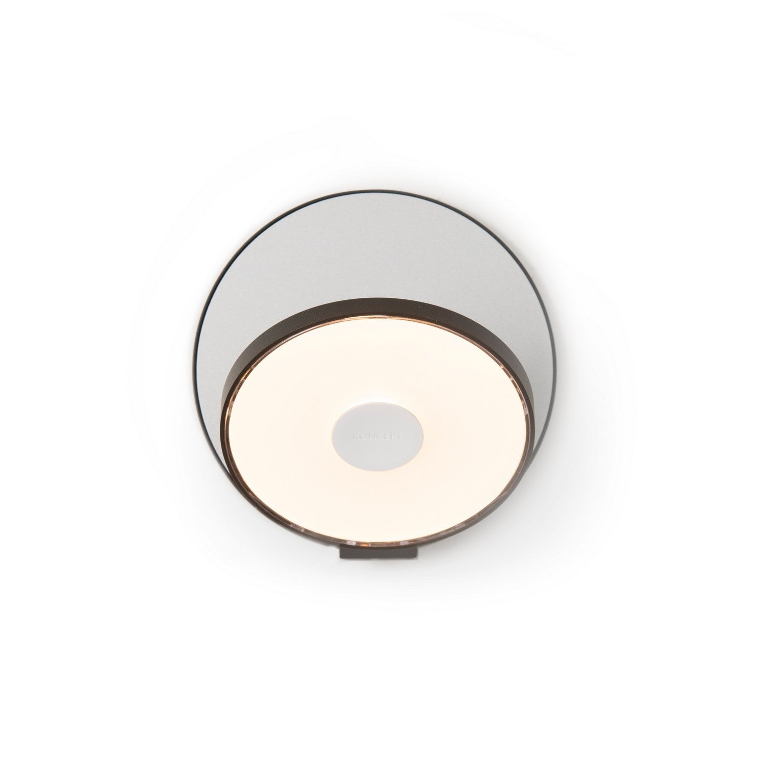 Koncept - GRW-S-MBK-SIL-HW - LED Wall Sconce - Gravy - Metallic Black, Silver