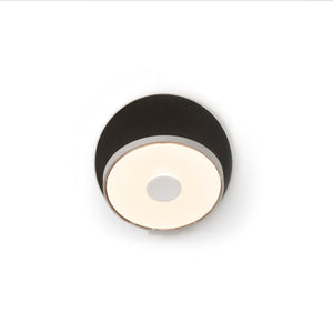 Koncept - GRW-S-SIL-MBK-HW - LED Wall Sconce - Gravy - Silver, Metallic Black