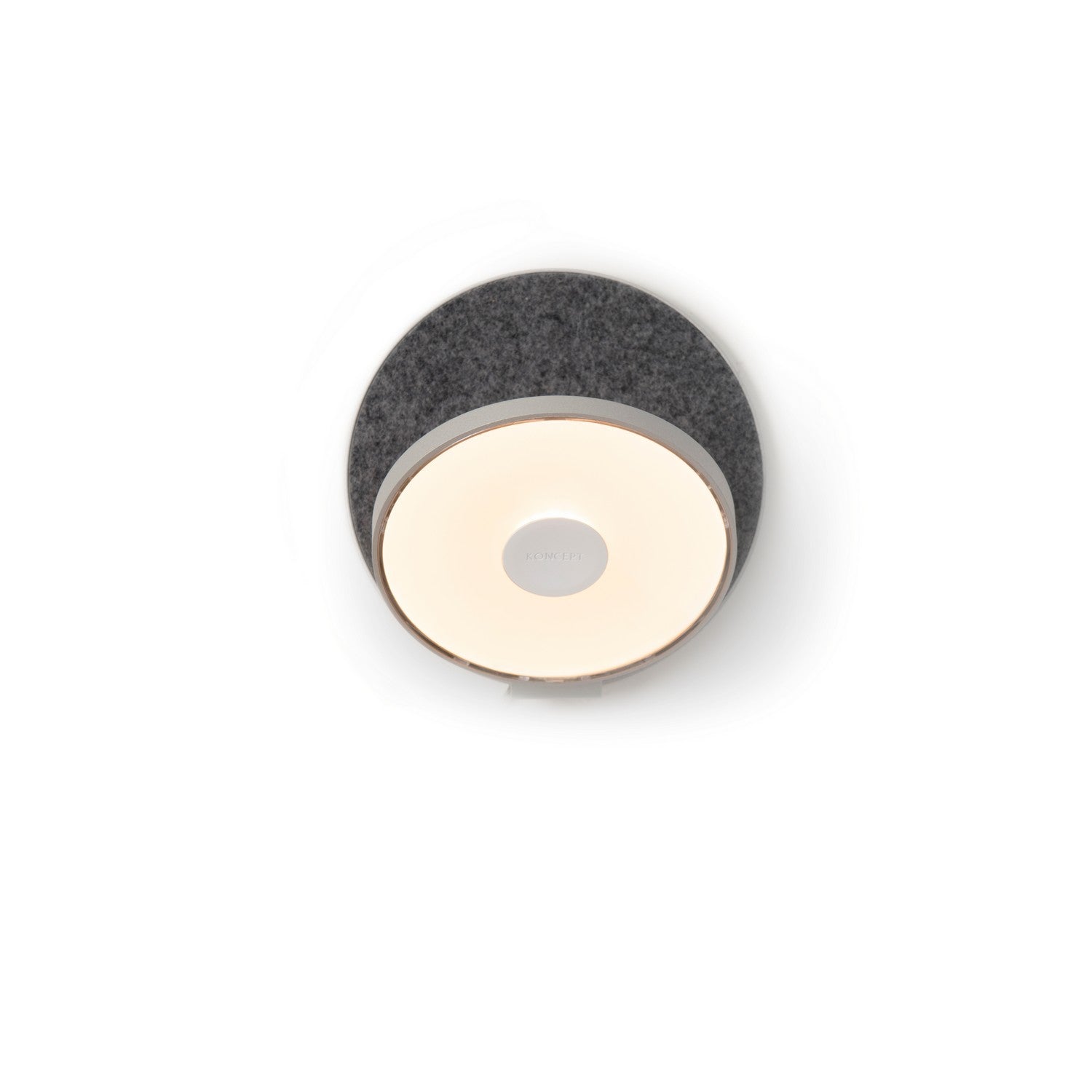 Koncept - GRW-S-SIL-OXF-HW - LED Wall Sconce - Gravy - Silver, Oxford Felt