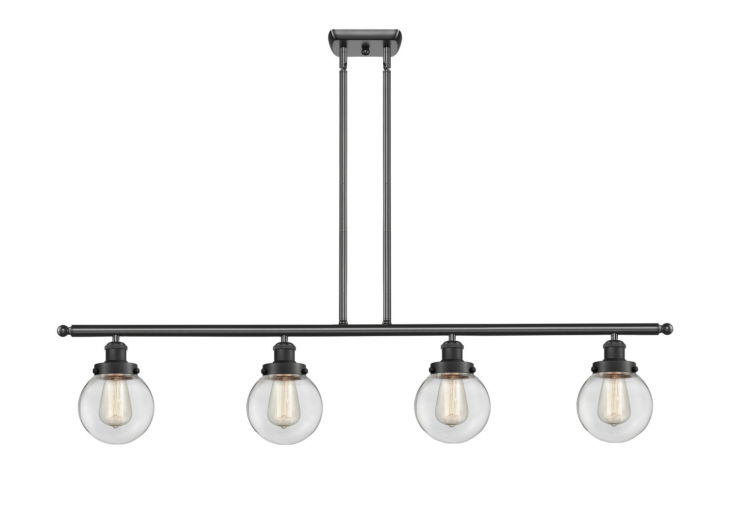 Innovations - 916-4I-BK-G202-6 - Four Light Island Pendant - Ballston Urban - Matte Black