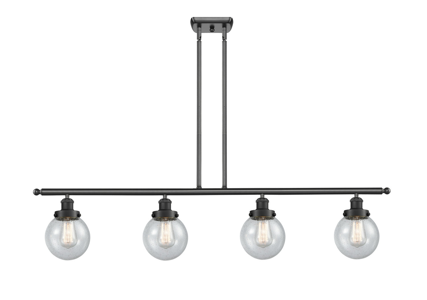 Innovations - 916-4I-BK-G204-6 - Four Light Island Pendant - Ballston Urban - Matte Black