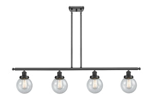 Innovations - 916-4I-BK-G204-6 - Four Light Island Pendant - Ballston Urban - Matte Black