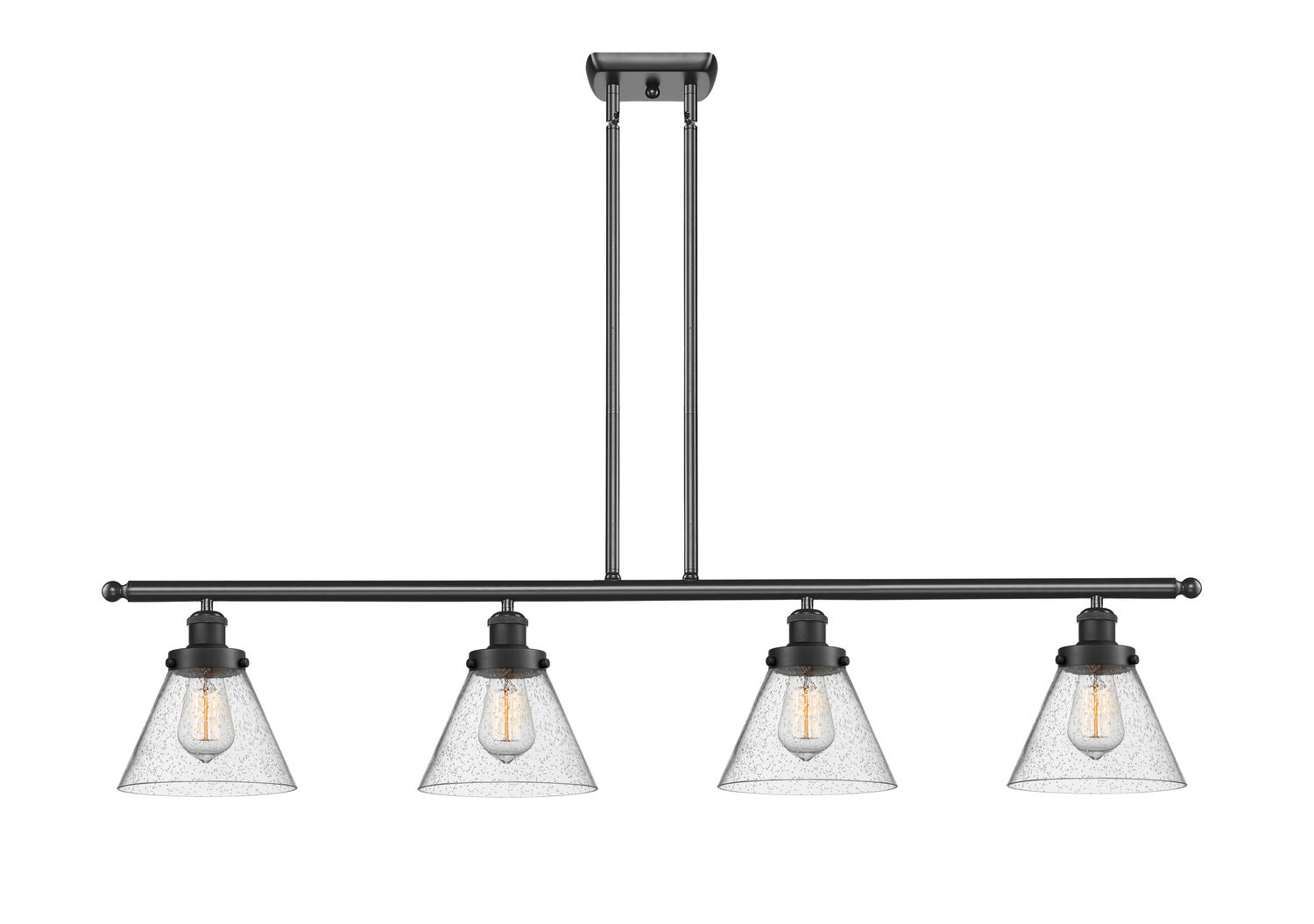 Innovations - 916-4I-BK-G44 - Four Light Island Pendant - Ballston Urban - Matte Black